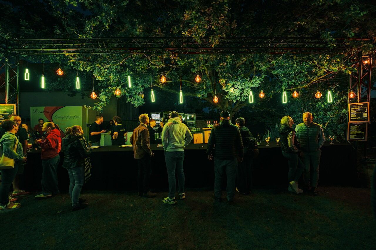 Installation lumière d’un bar éphémère